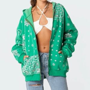 New Edikted Bandana Hoodie